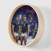 SlipperyJoe's schneebedeckte Weihnachtsbaum Uhr (Winkel)