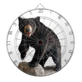 SlipperyJoe's schwarzer Bär dicken dunklen Pelz ma Dartscheibe (vorne)