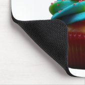 SlipperyJoe's schwindelerregende Regenbogen-Cupcak Mousepad (Ecke)