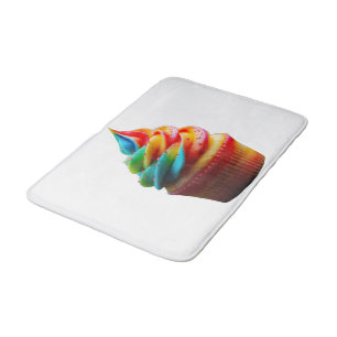 SlipperyJoe's schwindelerregender Regenbogen-Cupca Badematte