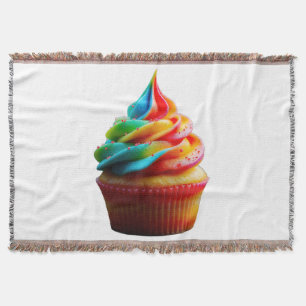 SlipperyJoe's schwindelerregender Regenbogen-Cupca Decke