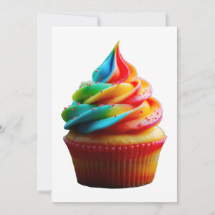 SlipperyJoe's schwindelerregender Regenbogen-Cupca Feiertagskarte