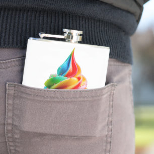 SlipperyJoe's schwindelerregender Regenbogen-Cupca Flachmann