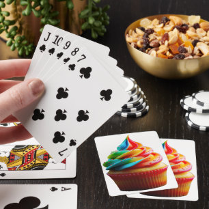 SlipperyJoe's schwindelerregender Regenbogen-Cupca Spielkarten