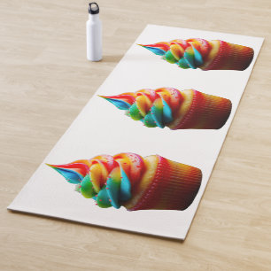 SlipperyJoe's schwindelerregender Regenbogen-Cupca Yogamatte