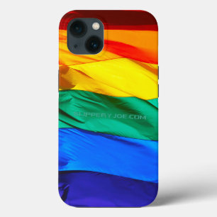 SlipperyJoe's schwule Regenbogenflagge weht rot or Case-Mate iPhone Hülle