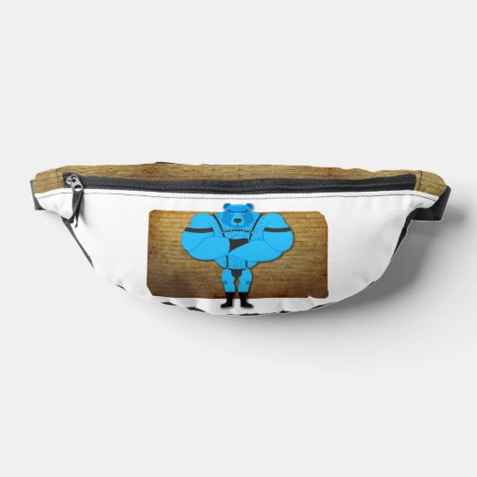 SlipperyJoe's schwuler Muskel Bär Cartoon, während Bauchtasche (Ablage )