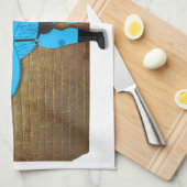 SlipperyJoe's schwuler Muskel Bär Cartoon, während Geschirrtuch (Viertel Falte)