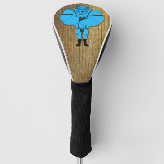 SlipperyJoe's schwuler Muskel Bär Cartoon, während Golf Headcover (Vorderseite)