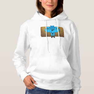 SlipperyJoe's schwuler Muskel Bär Cartoon, während Hoodie