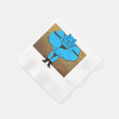 SlipperyJoe's schwuler Muskel Bär Cartoon, während Serviette (Ecke)