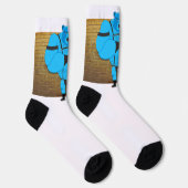 SlipperyJoe's schwuler Muskel Bär Cartoon, während Socken (Rechts)