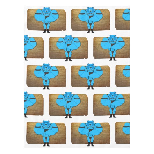 SlipperyJoe's schwuler Muskel Bär Cartoon, während Tischdecke (Vorderseite)