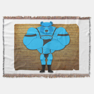SlipperyJoe's schwuler Muskelbär Cartoon Tanga Led Decke