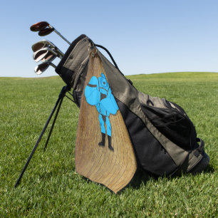 SlipperyJoe's schwuler Muskelbär Cartoon-Tanga-Led Golfhandtuch