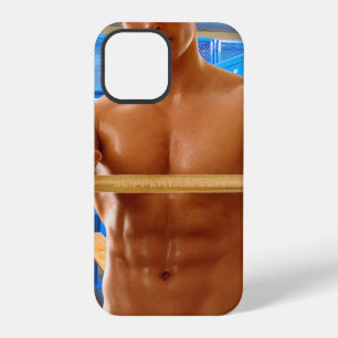 SlipperyJoe's shirtless muskulöser Mann Abs Brust  iPhone 12 Pro Hülle