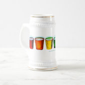 SlipperyJoe's Shot Brille flüssige Stolz Farben ce Bierglas (Vorderseite Links)