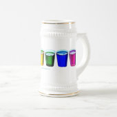 SlipperyJoe's Shot Brille flüssige Stolz Farben ce Bierglas (VorderseiteRechts)