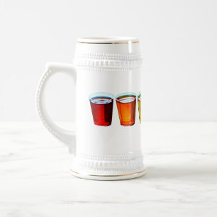 SlipperyJoe's Shot Brille flüssige Stolz Farben ce Bierglas