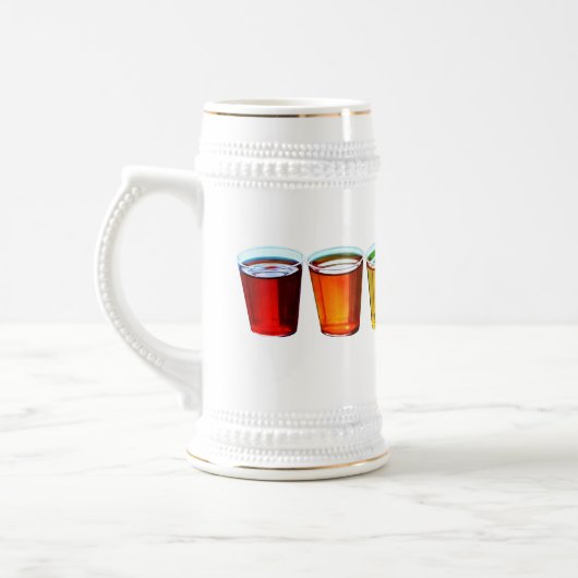 SlipperyJoe's Shot Brille flüssige Stolz Farben ce Bierglas (Links)