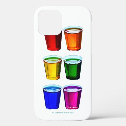 SlipperyJoe's Shot Brille flüssige Stolz Farben ce Case-Mate iPhone Hülle (Rückseite)