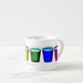 SlipperyJoe's Shot Brille flüssige Stolz Farben ce Espressotasse (Vorderseite Rechts)