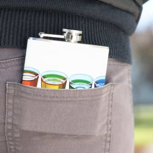 SlipperyJoe's Shot Brille flüssige Stolz Farben ce Flachmann (Beispiel)