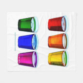 SlipperyJoe's Shot Brille flüssige Stolz Farben ce Fleecedecke (Vorderseite (Horizontal))