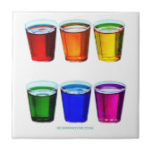 SlipperyJoe's Shot Brille flüssige Stolz Farben ce Fliese (Vorderseite)