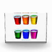 SlipperyJoe's Shot Brille flüssige Stolz Farben ce Fotoblock (Vorderseite)