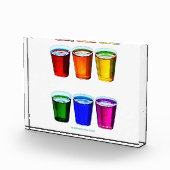 SlipperyJoe's Shot Brille flüssige Stolz Farben ce Fotoblock (Rechts)