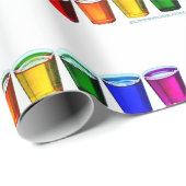 SlipperyJoe's Shot Brille flüssige Stolz Farben ce Geschenkpapier (Rolleneckpunkt)