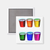 SlipperyJoe's Shot Brille flüssige Stolz Farben ce Magnet (Vorderseite/Rückseite)