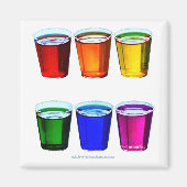 SlipperyJoe's Shot Brille flüssige Stolz Farben ce Magnet (Vorne)