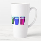 SlipperyJoe's Shot Brille flüssige Stolz Farben ce Milchtasse (Rechts)