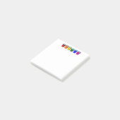 SlipperyJoe's Shot Brille flüssige Stolz Farben ce Post-it Klebezettel (angewinkelt)