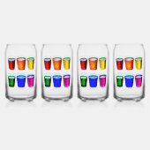 SlipperyJoe's shot glasses liquid pride colors cel Dosenglas (Hinten)