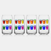 SlipperyJoe's shot glasses liquid pride colors cel Dosenglas (Vorderseite)