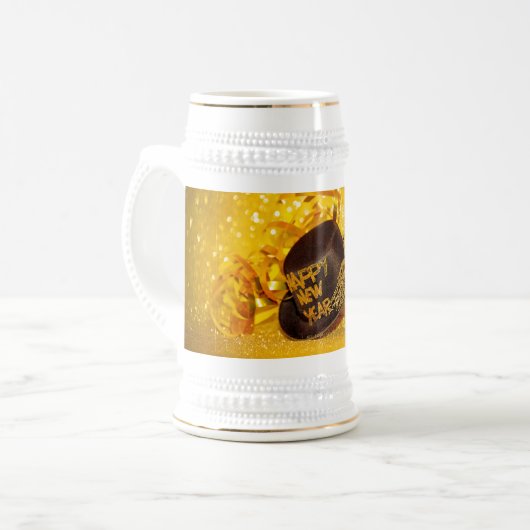 SlipperyJoe's Silvesterfeier festlich g Bierglas (Vorderseite Links)