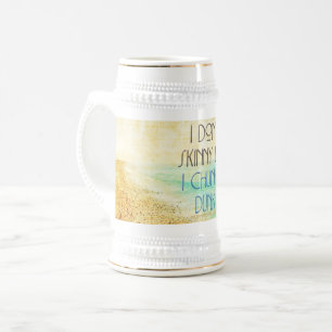 SlipperyJoe's Skinny Dip Strand Wasser Vintagen Ch Bierglas