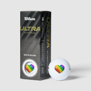 SlipperyJoe's skulpturales dreidimensionales Herz Golfball