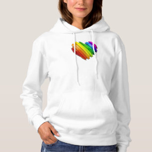 SlipperyJoe's skulpturales dreidimensionales Herz Hoodie