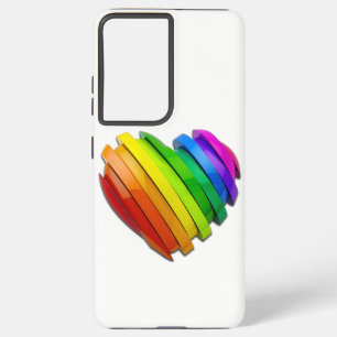 SlipperyJoe's skulpturales dreidimensionales Herz Samsung Galaxy Hülle