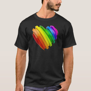 SlipperyJoe's skulpturales dreidimensionales Herz  T-Shirt