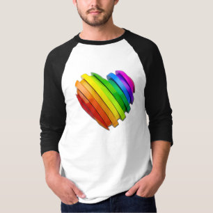 SlipperyJoe's skulpturales dreidimensionales Herz  T-Shirt