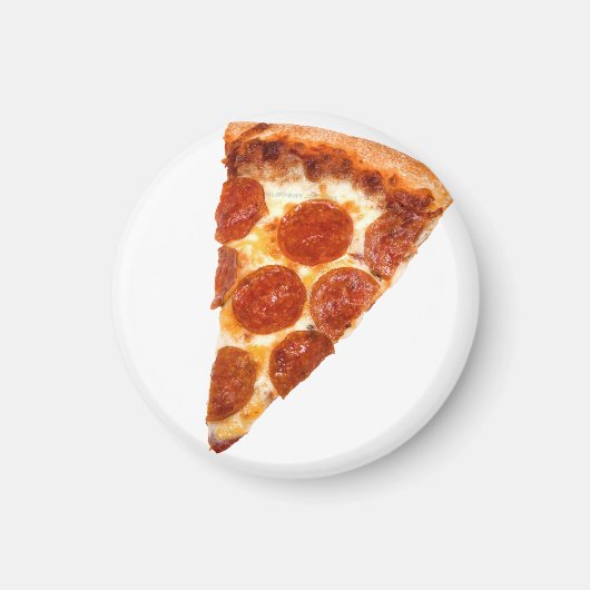 SlipperyJoe's Sliced Pizza Pepperoni Käse delici Magnet (Vorne)