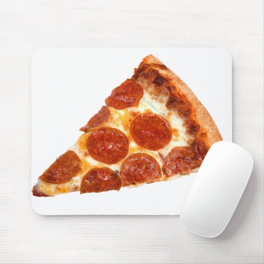 SlipperyJoe's Sliced Pizza Pepperoni Käse delici Mousepad (Mit Mouse)