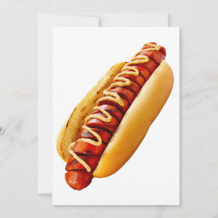 SlipperyJoe's Sommer-BBQ-Vibe-Hotdog in weichem Br Feiertagskarte