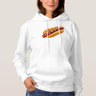SlipperyJoe's Sommer-BBQ-Vibe-Hotdog in weichem Br Hoodie