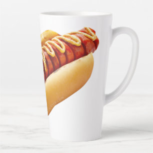 SlipperyJoe's Sommer-BBQ-Vibe-Hotdog in weichem Br Milchtasse